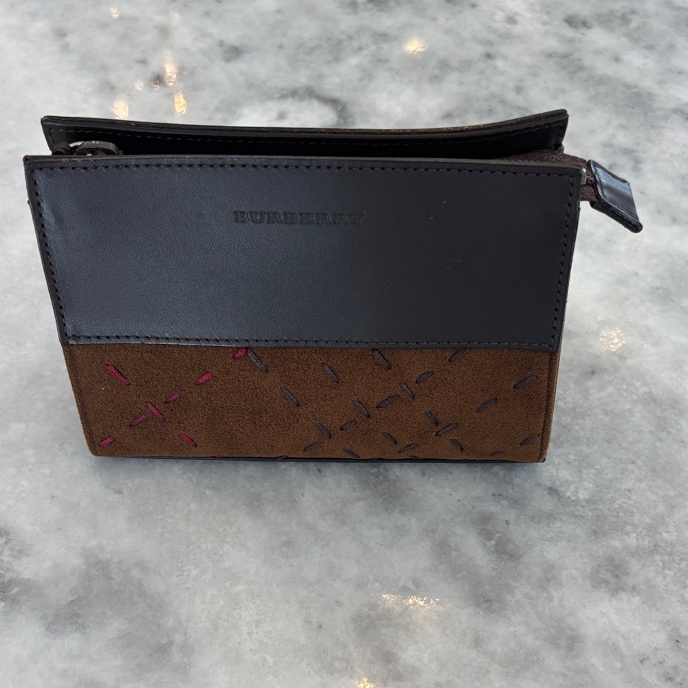 Burberry Black and Brown Men's Wallet